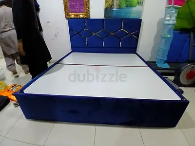 Stylish Blue Velvet Bed Frame for Sale!