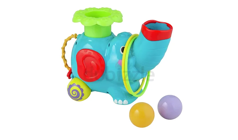 Chad Valley Musical Ball Pop Elephant – Toddler Toy with Lights  Motion63205356603649111