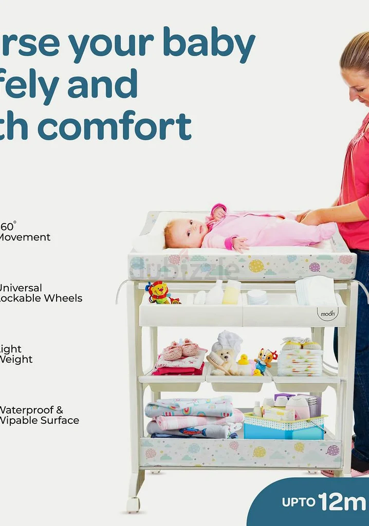 Baby changing table with bath tub and storage63230185719042112