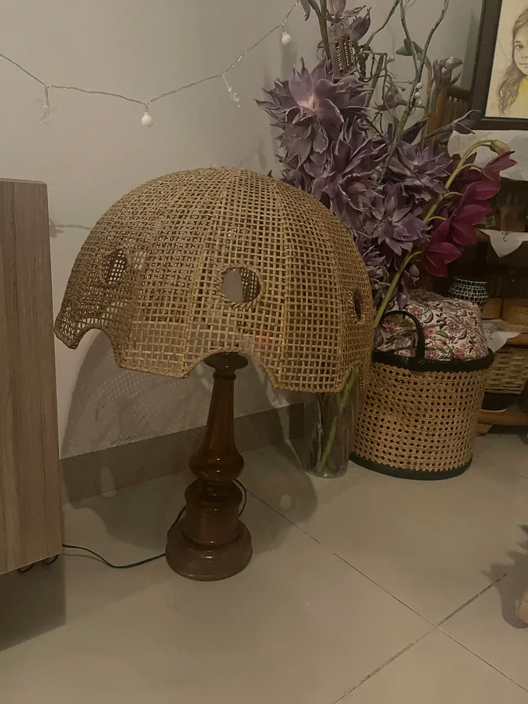 مصباح طاولة أنيق من الخيزران للديكورات الداخلية الدافئة632198286828821119