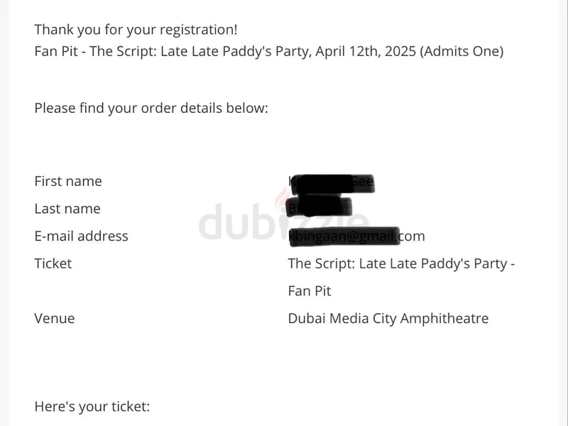 The Script Ticket62930642255361111