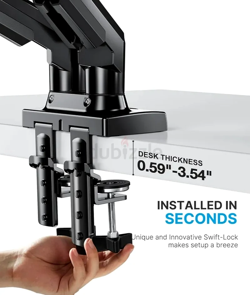 Dual Monitor Mount - Elevate Your Workspace!63166654407426111