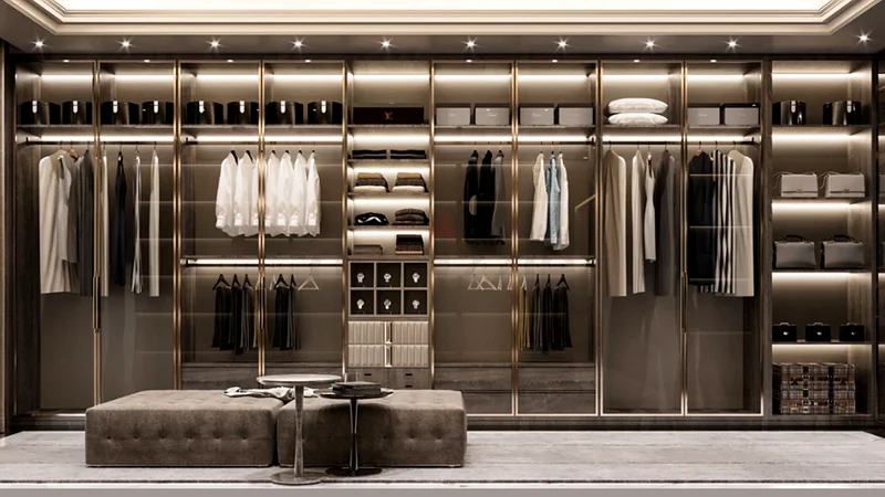 زخرفة وتصميم غرفة تبديل الملابس حسب الطلب | تصميم داخلي62931688790275112