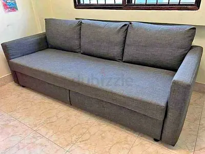 Sofa bed under storage box 3 seater