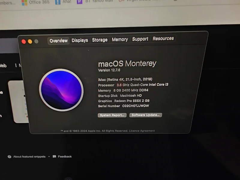 IMac 4K 21.5 inch 2019 for Sale632560782681621111