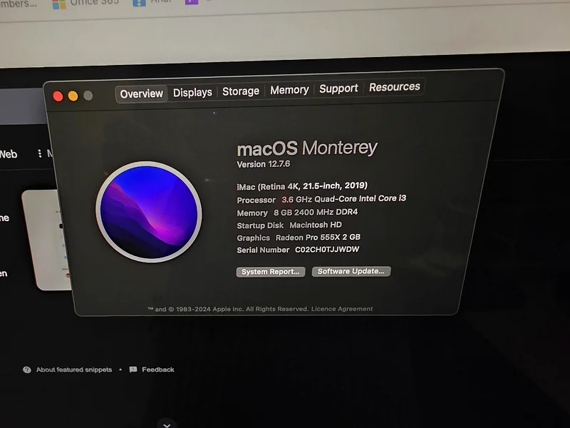 IMac 4K 21.5 inch 2019 for Sale63256078268162112