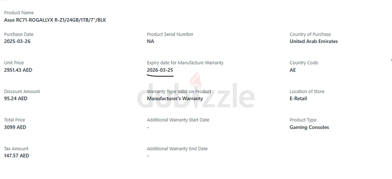 ASUS ROG ALLY X63200151789441113