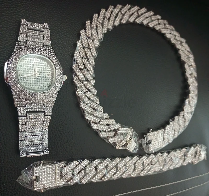 Cuban Bling Iced Out Set (Brand New)63231192680451113