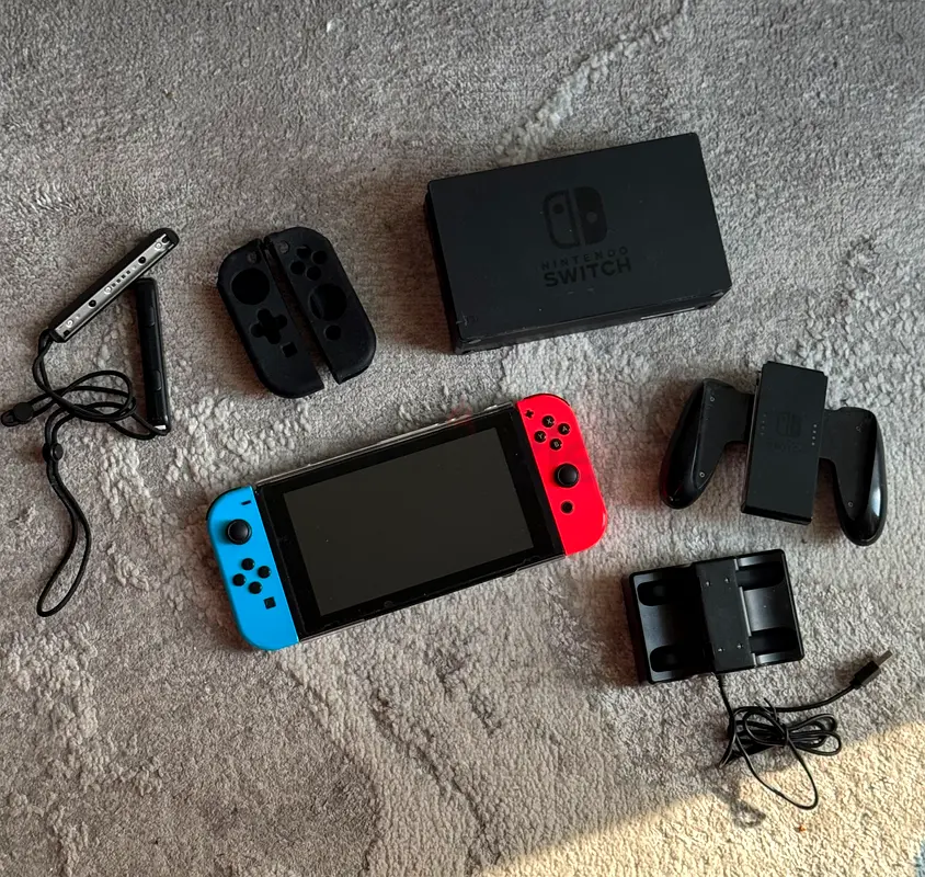 Nintendo switch console with original accessories