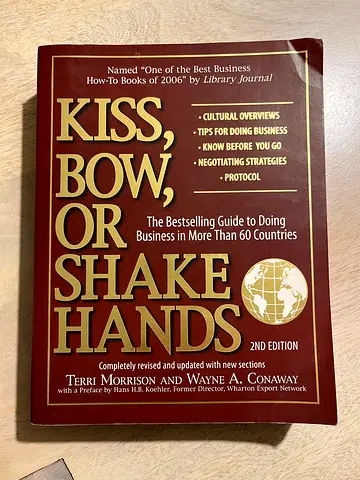 Book Kiss, bow, or shake hands