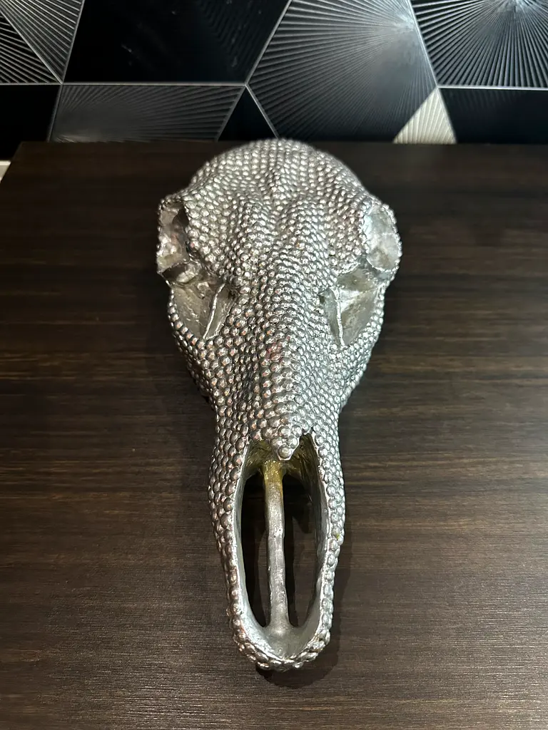 Vintage Skull Decorative Sculpture
