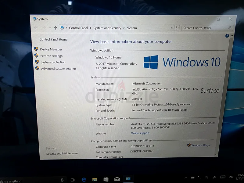 مايكروسوفت سيرفيس 3 128 جيجابايت63256071455874113