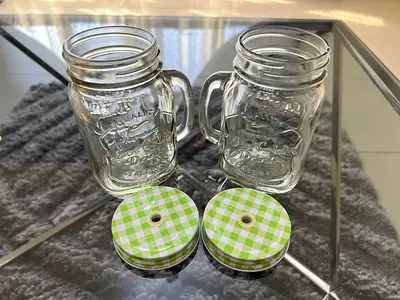 Classic Glass Mugs Set for Cold Drinks  Ice Cream