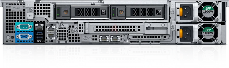 خادم ديل باور إيدج R540XD بسعة 80 كور (6138) مع معالجين إنتل زيون جولد، وذاكرة وصول عشوائي 256 جيجابايت من نوع DDR4، وقرص صلب بسعة 16 تيرابايت من نوع SAS63266083323521112