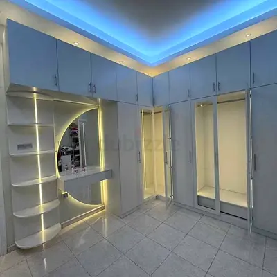 Sleek Modern Wardrobe with Lighting