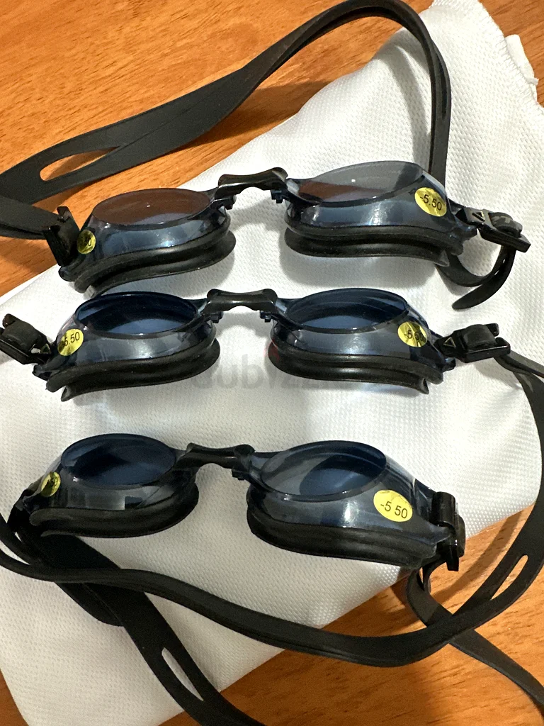 3 Swim Goggles with power -5.563241123101315112