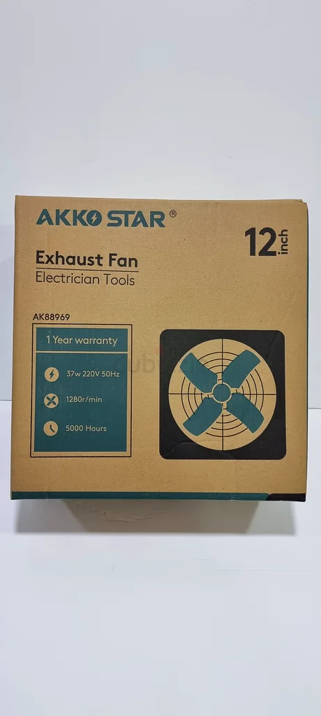 مروحة صناعية معدنية من AKKO STAR - متوفرة بمقاسات 8"، 10"، 12"، 14"، 16"، 18"، 20"، و24"63255541208195114