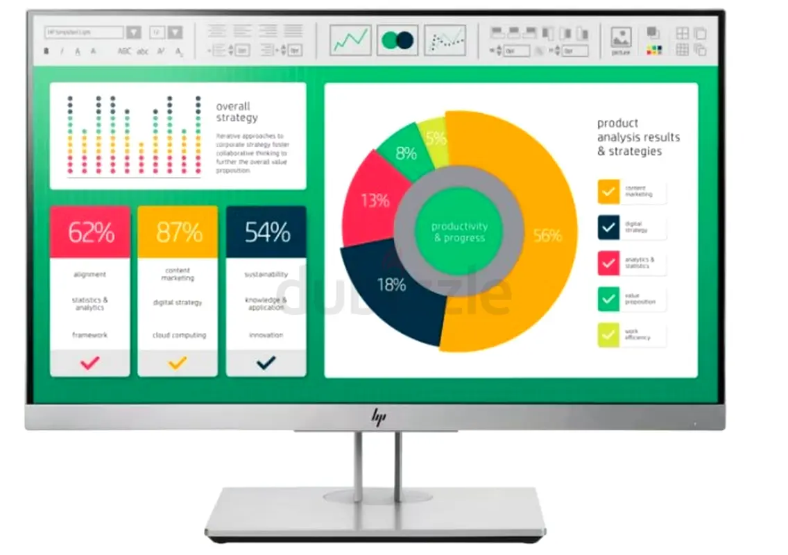 HP Monitor 1FH45AA E223  - 21.5