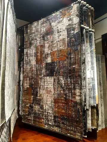 Turkish machine made rug multicolor