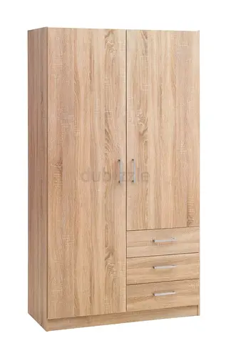Stylish Wooden Wardrobe with Drawers