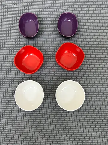 Multicolor, Multi-shape and Multi-design Dipping Sauce Pans Set (6 pcs)