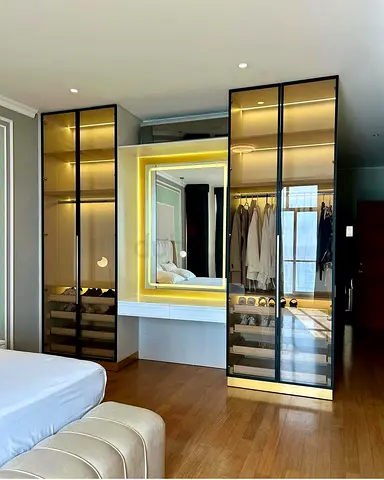 Stylish Modern Wardrobe and Dressing Area