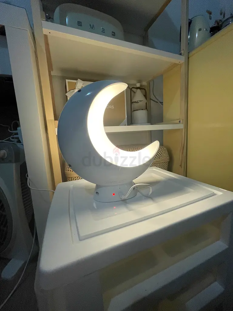 ECOLOR Smart Touch Bedside Table Lamp, APP Control Small Moon Lamp