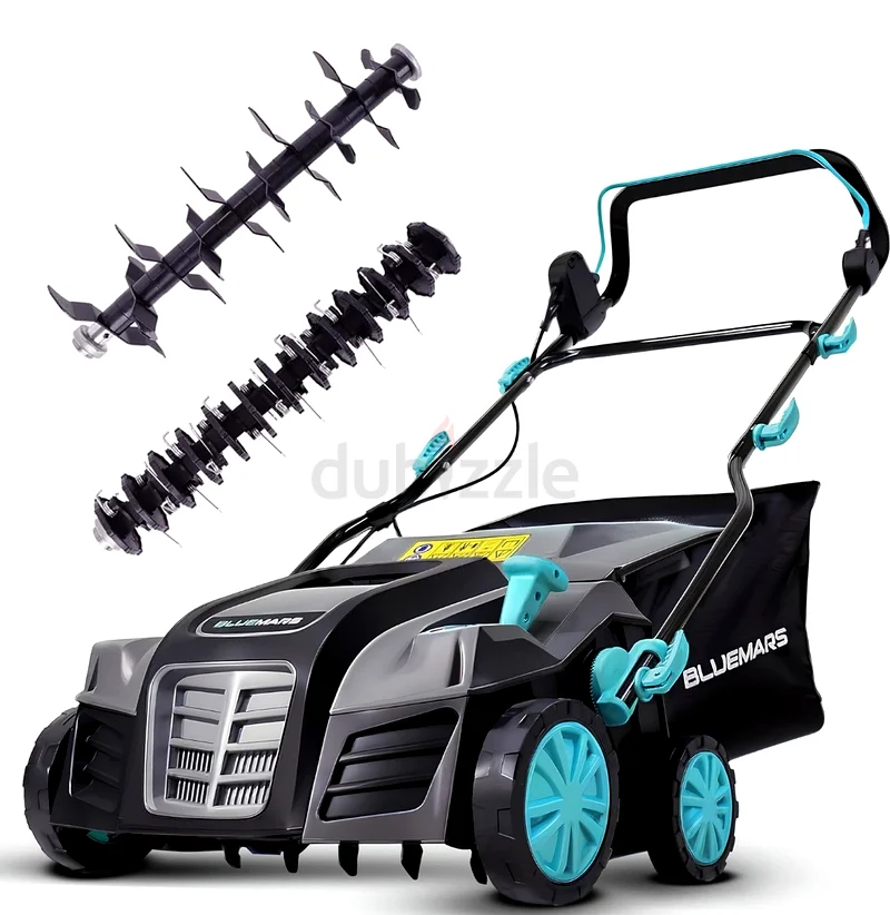 Effortless Lawn Care with BLUEMARS Electric Scarifier with Lawn Aerator. 2-in1.63252941000963118