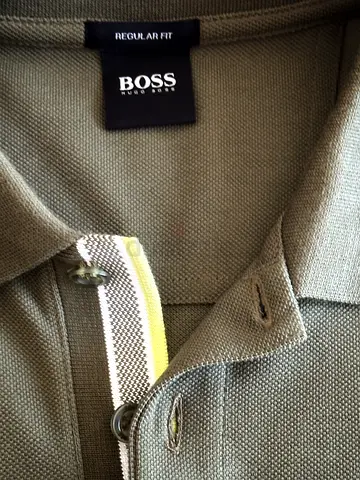Hugo Boss Olive Green Polo - Size L - Original