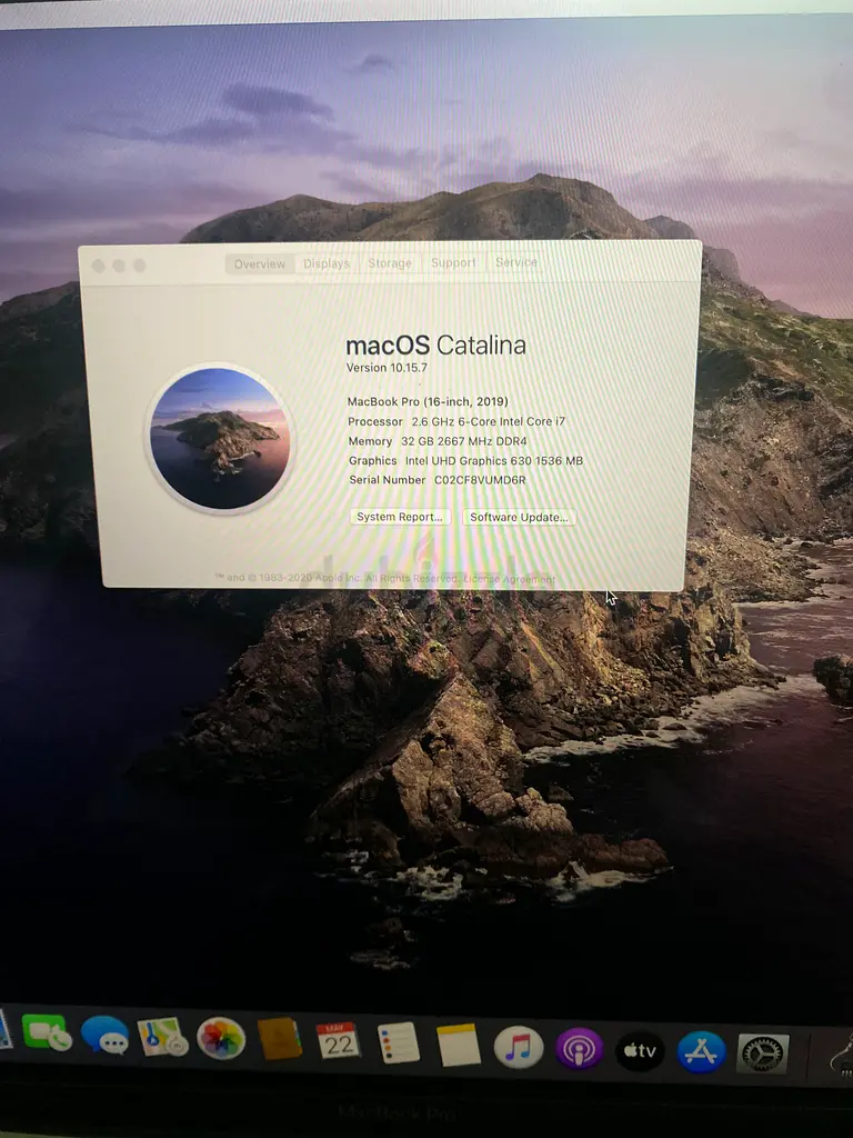 Apple macbook pro 201963254995281922113