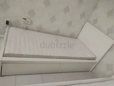 IKEA Malam single 90×200cm bed frame with 2 storage drawers underneath and  IKEA mattress