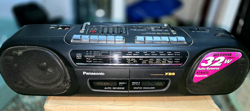 Vintage Panasonic Portable Radio  Cassette Player - Classic Sound Experience!632607368318751124