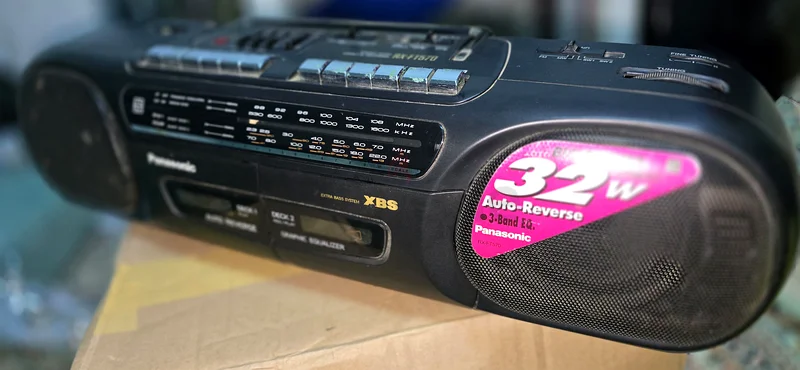 Vintage Panasonic Portable Radio  Cassette Player - Classic Sound Experience!63260736831875114
