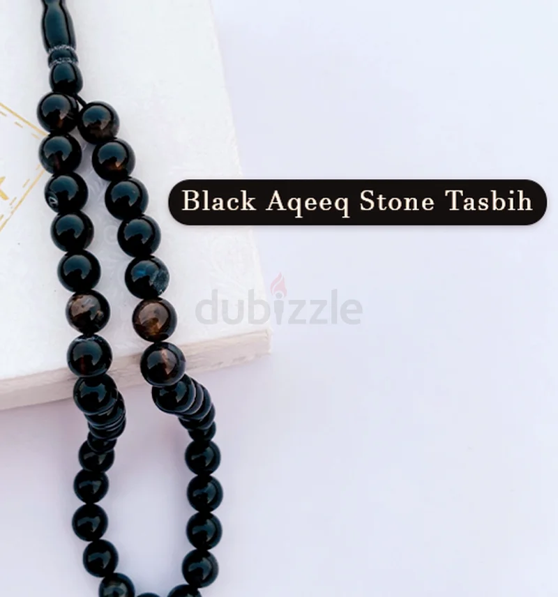 Authentic Black Agate Prayer Beads - Perfect for Spirituality63172682795010112