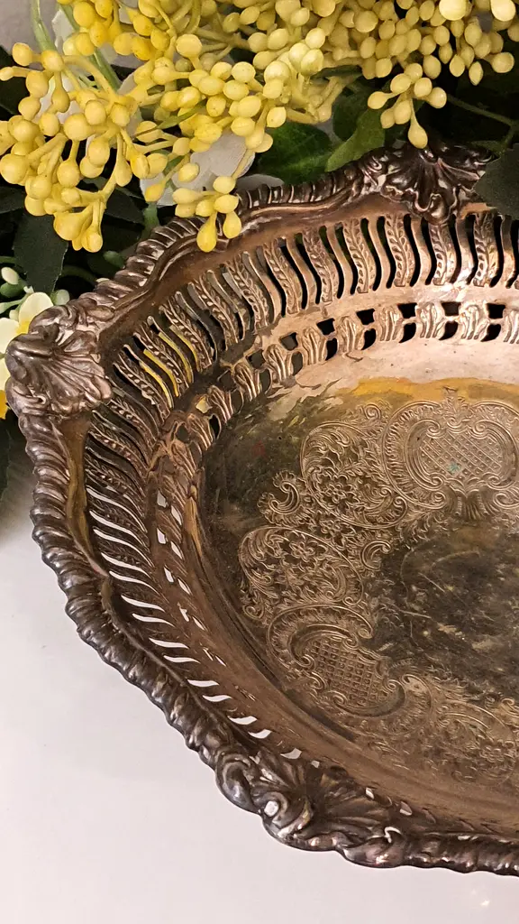 England Footed Desert Silver Plated Serving Plate63215871050754112