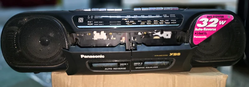 Vintage Panasonic Portable Radio  Cassette Player - Classic Sound Experience!63260736831875112