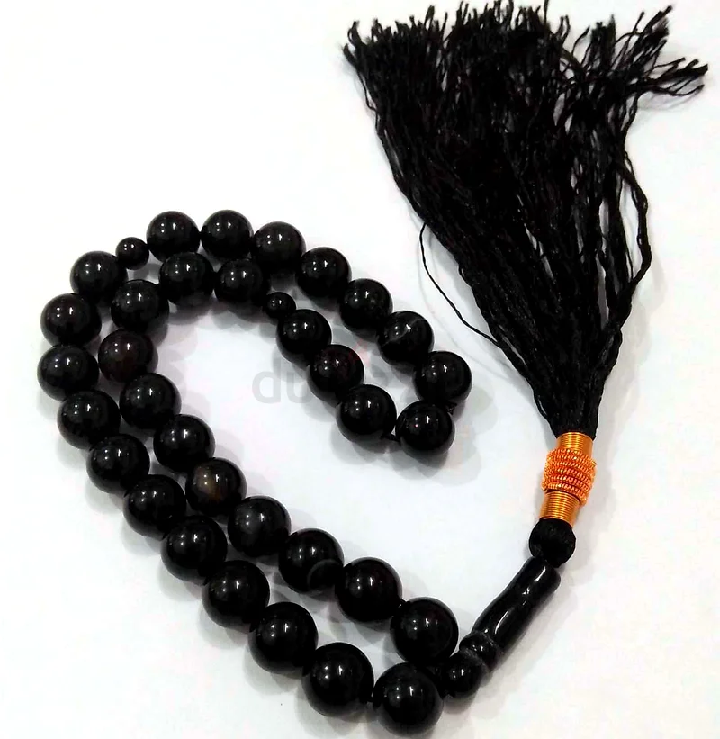 Authentic Black Agate Prayer Beads - Perfect for Spirituality63172682795010113