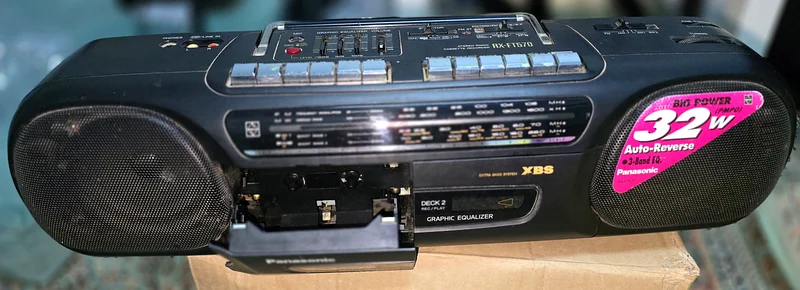 Vintage Panasonic Portable Radio  Cassette Player - Classic Sound Experience!63260736831875111