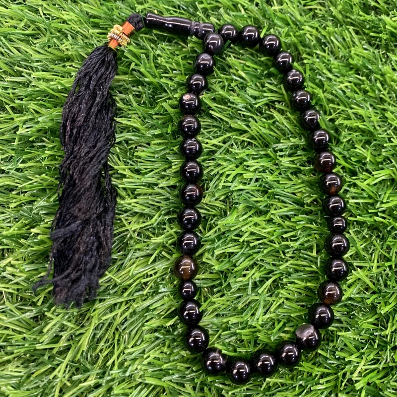 Authentic Black Agate Prayer Beads - Perfect for Spirituality63172682795010111