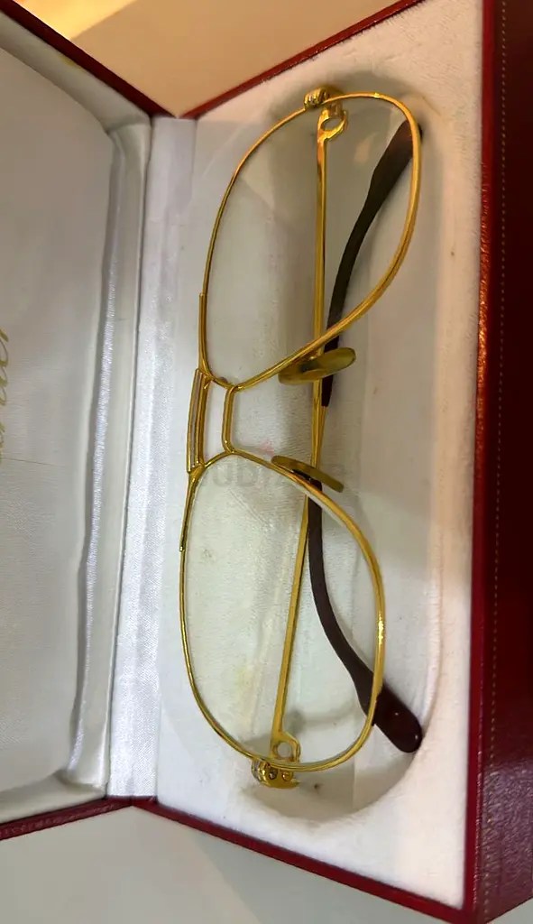 Cartier sunglasses in 14-karat gold finish