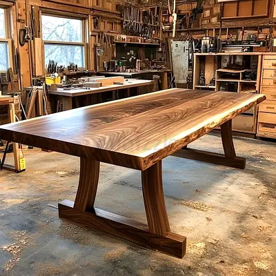 Custom Handmade Wooden Dining Table - Unique Craftsmanship!