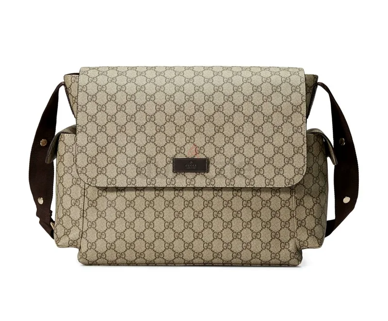 Plus diaper bag in GG Superme Canvas  leather63239082072321111