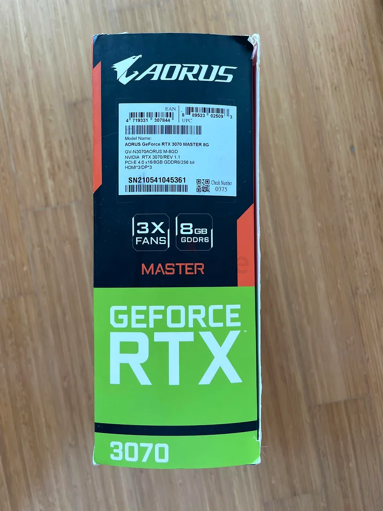 High-end RTX 3070 - Aorus Master63262935402881111