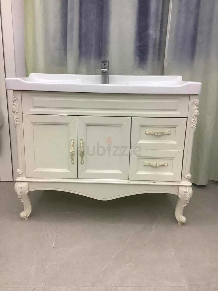 White-colored wooden washing basin, large size632158645917451127