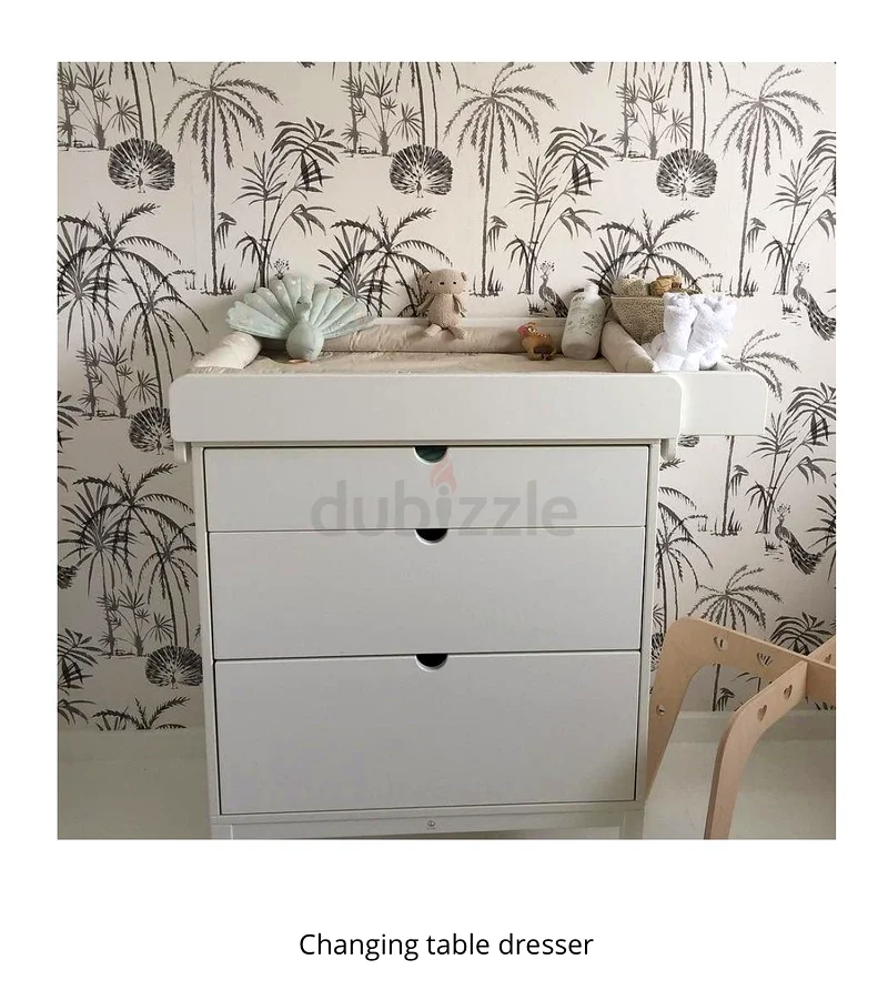 Stokke Changing Table and Dresser white/  Stylish  Functional Nursery Storage63195623877121114