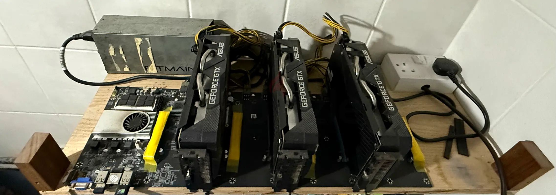 Mining Rig with 3 GTX 1660 super ASUS GPUs