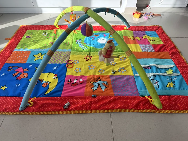 Colorful Baby Play Mat with Activity Gym63207397981442112