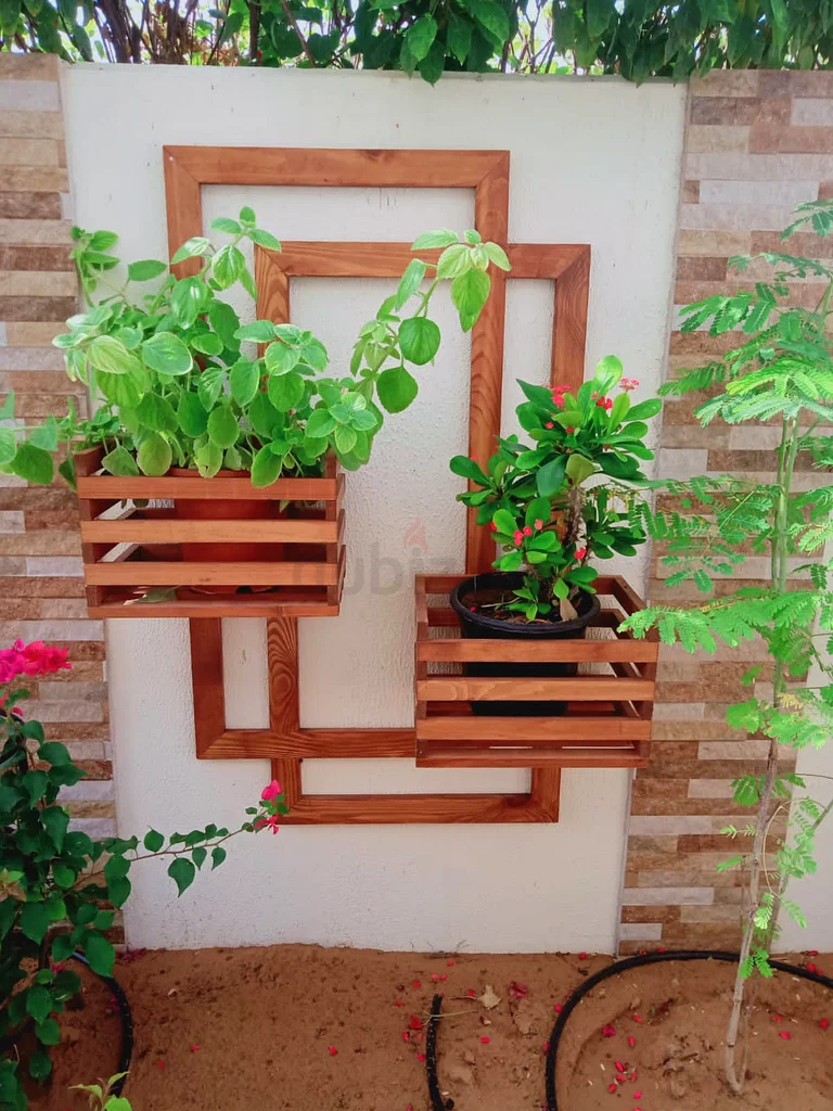 Charming Wooden Wall Planter with Succulent Display63220322247554111