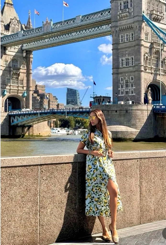 Zara Fruit Print Midi Dress with Belt63265101826819111