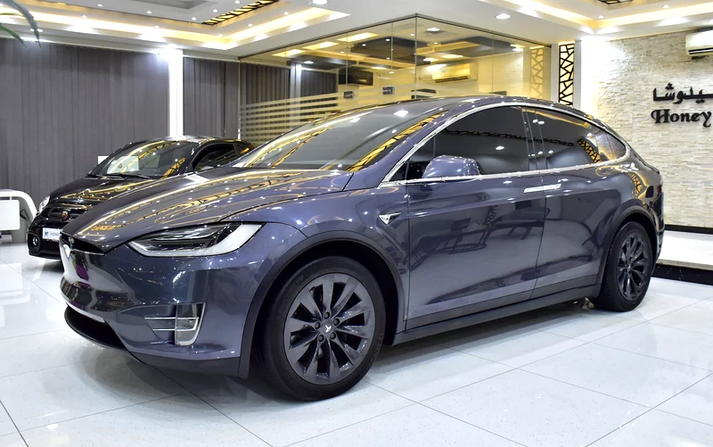 AED 2,585 EMI at 0% DP | Tesla Model X 100D - Long Range (2019 Model) in Grey Color, GCC Specs63134989168259112